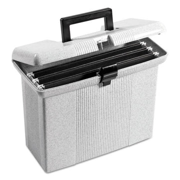 Pendaflex® Portable File Boxes, Letter Files, 14.88" X 6.5" X 11.88", Granite freeshipping - TVN Wholesale